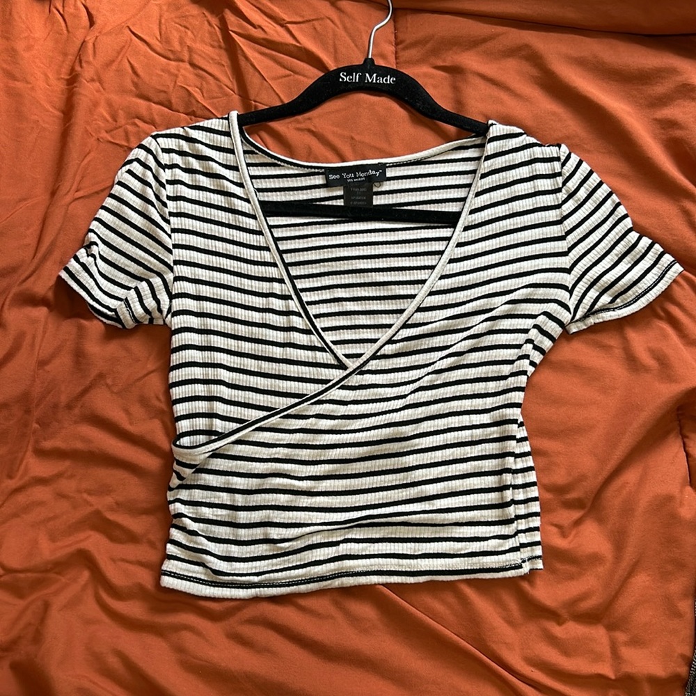striped top